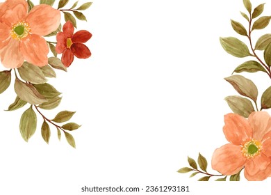 Watercolor spring flower for wedding, birthday, card, background, invitation, wallpaper, sticker, decoration etc.