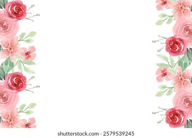 Watercolor spring flower for wedding, birthday, card, background, invitation, wallpaper, sticker, decoration etc.