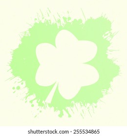 watercolor St. Patrick Day background. Vector illustration