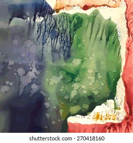 Watercolor stain.