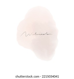 Watercolor stain, background. Digital painting. Vector
