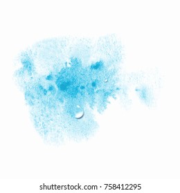 Watercolor stain and drops