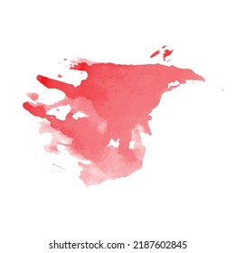 watercolor stain or frame. single element Spot pink, fuchsia, rosy color. Watercolor texture with brush strokes. rectangle, spot. yellow, sunny, pastel. Vector isolated on white.