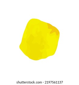 Watercolor stain isolated on white background. Template for postcard, banner, poster, web design. Hand Drawn vector illustration.