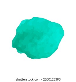 Watercolor stain isolated on white background. Template for postcard, banner, poster, web design. Hand Drawn vector illustration.