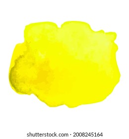 Watercolor stain. With space for text. For banner, poster, packaging, web design. Hand drawn vector illustration.