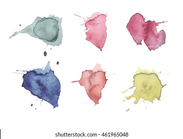 watercolor stains