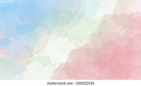 Watercolor stains abstract background, with copy space area.