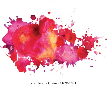 Watercolor stains.  Colorful background.