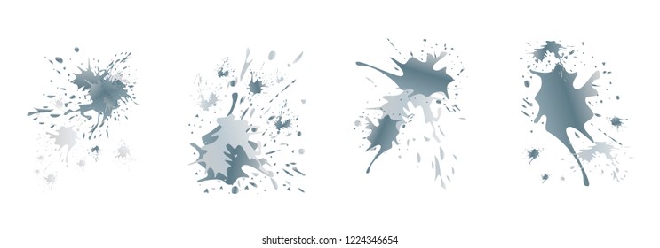Watercolor stains. Vector illustration.Dirty artistic design elements.