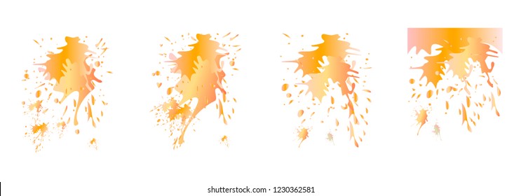 Watercolor stains. Vector illustration.Dirty artistic design elements