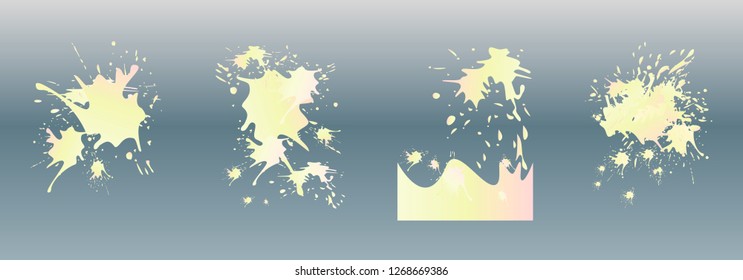 Watercolor stains. Vector illustration.Dirty artistic design elements.