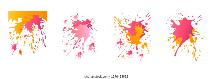 Watercolor stains. Vector illustration.Dirty artistic design elements.