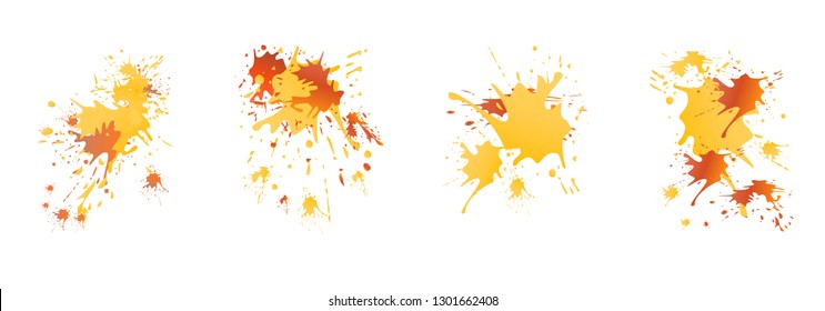 Watercolor stains. Vector illustration.Dirty artistic design elements.