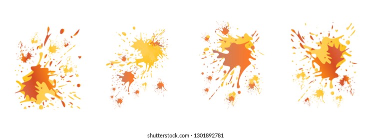 Watercolor stains. Vector illustration.Dirty artistic design elements.