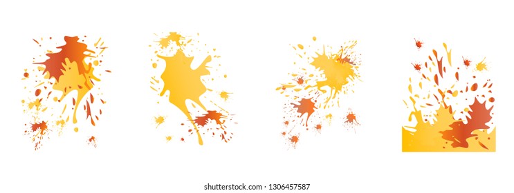 Watercolor stains. Vector illustration.Dirty artistic design elements.