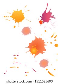Watercolor stains. Vector illustration.Dirty artistic design elements.
