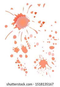Watercolor stains. Vector illustration.Dirty artistic design elements.