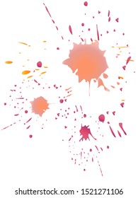 Watercolor stains. Vector illustration.Dirty artistic design elements.