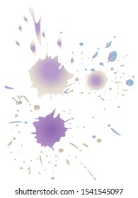 Watercolor stains. Vector illustration.Dirty artistic design elements.