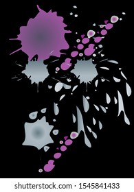 Watercolor stains. Vector illustration.Dirty artistic design elements.