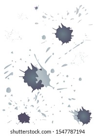 Watercolor stains. Vector illustration.Dirty artistic design elements.