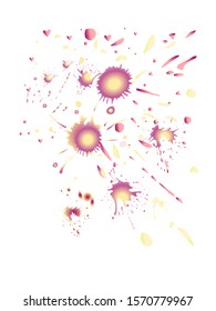 Watercolor stains. Vector illustration.Dirty artistic design elements.