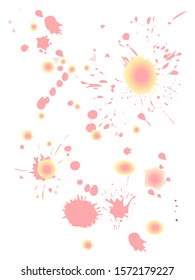 Watercolor stains. Vector illustration.Dirty artistic design elements.