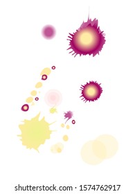 Watercolor stains. Vector illustration.Dirty artistic design elements.