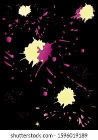 Watercolor stains. Vector illustration.Dirty artistic design elements.