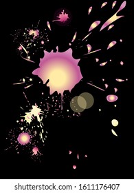 Watercolor stains. Vector illustration.Dirty artistic design elements.
