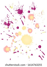 Watercolor stains. Vector illustration.Dirty artistic design elements.