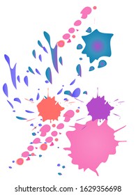 Watercolor stains. Vector illustration.Dirty artistic design elements.
