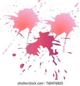 Watercolor stains. Vector illustration.Dirty artistic design elements.