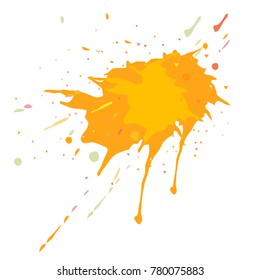 Watercolor stains. Vector illustration.Dirty artistic design elements.