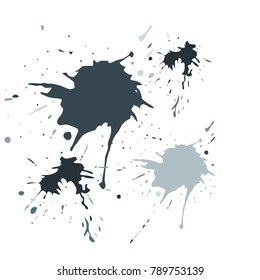Watercolor stains. Vector illustration.Dirty artistic design elements.