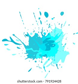 Watercolor stains. Vector illustration.Dirty artistic design elements.