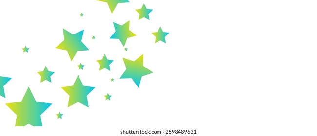 watercolor star seamless pattern vector. Cute blue and yellow stars. Funny day and happy sky. Beautiful design for baby dress, child skirt, kid cloth, wrapping, paper, card, print, cover, confetti.