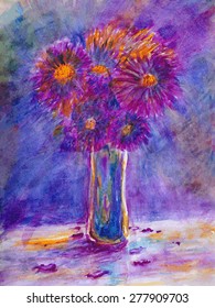 Watercolor Still Life Flowers