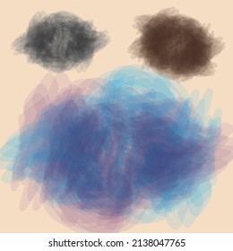 Aquarellfarbener Hintergrund, Vektorgrafik.