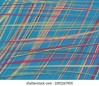 Watercolor Striped Background. Stripes Pattern with hand painted brush strokes. Abstract colorful line background. Color splash. Vector illustration.