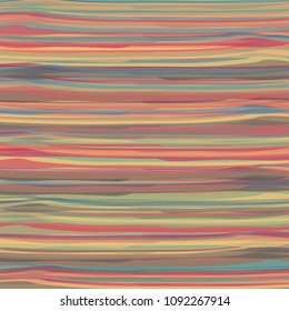 Watercolor Striped Background. Stripes Pattern with hand painted brush strokes. Abstract colorful line background. Color splash. Vector illustration.