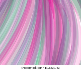 Watercolor Striped Background. Stripes Pattern with hand painted brush strokes. Abstract colorful line background. Color splash. Vector illustration.