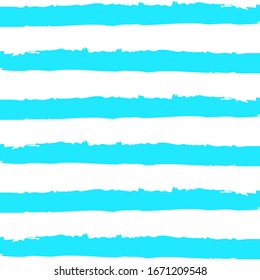 Watercolor Striped Background. Stripes Pattern with hand painted brush strokes. Abstract colorful line background. Color splash. Vector illustration.