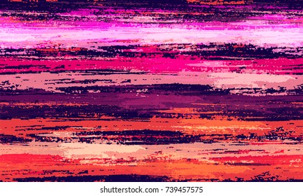 Watercolor Striped Fashion Print Design. Cloth, Textile, Linen, Fabric, Ad Background. Seamless Pattern with Hand Painted Brush Strokes. Hand Drawn Seamless Grunge Stripes Pattern