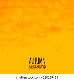 Watercolor striped radiant pattern, yellow orange and red colors, abstract grunge vector texture background
