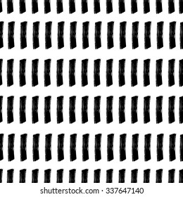 Watercolor striped seamless. Seamless striped texture vector patterns black color. Vintage Art print  for your design: wallpaper, textile, fabric, wrapping and etc.