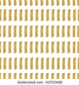 Watercolor striped seamless. Seamless striped texture vector patterns gold color. Vintage Art print  for your design: wallpaper, textile, fabric, wrapping and etc.