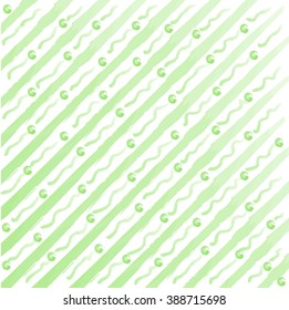 watercolor stripes and dots  background, vector eps10