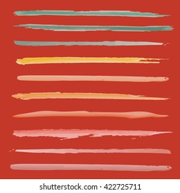 Watercolor stripes hand drawn
